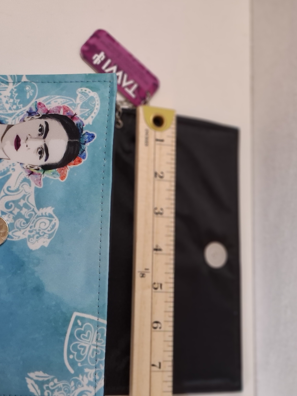 Blue Frida Kahlo-Print Women's Clutch Wallet - Picture 8 of 9